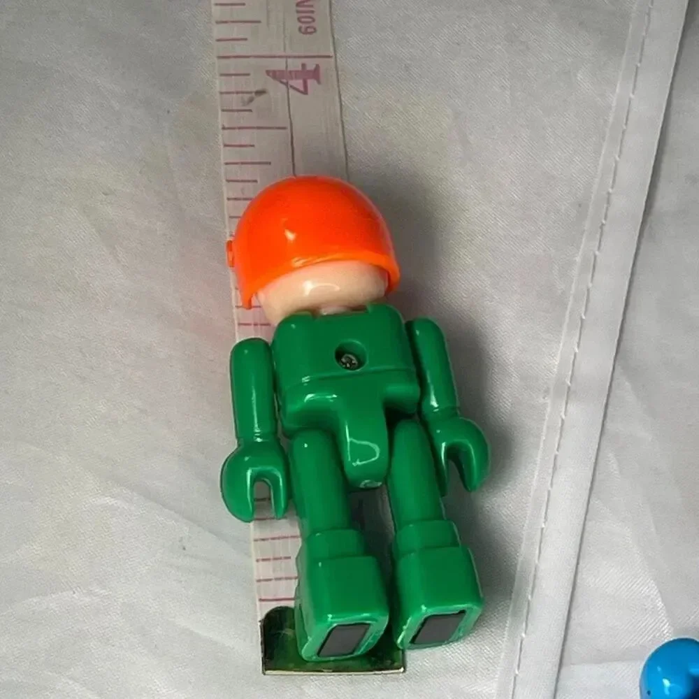 3Vintage Playmobil Construction worker Figures.